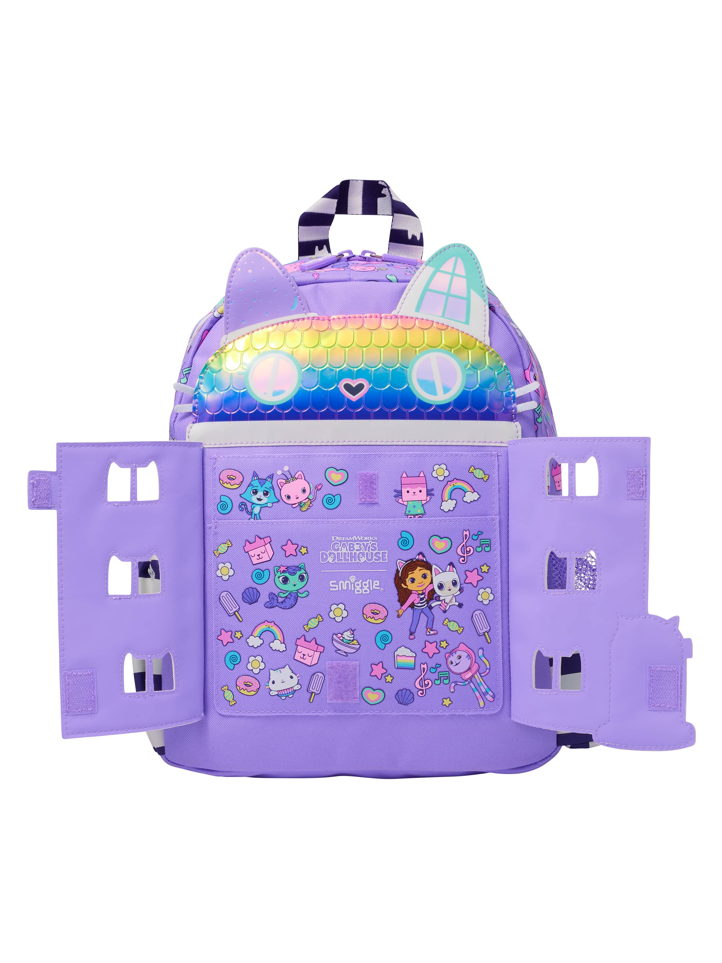 Smiggle - Gabbys Dollhouse Anaokulu ve Kreş Sırt Çantası-Dinossi