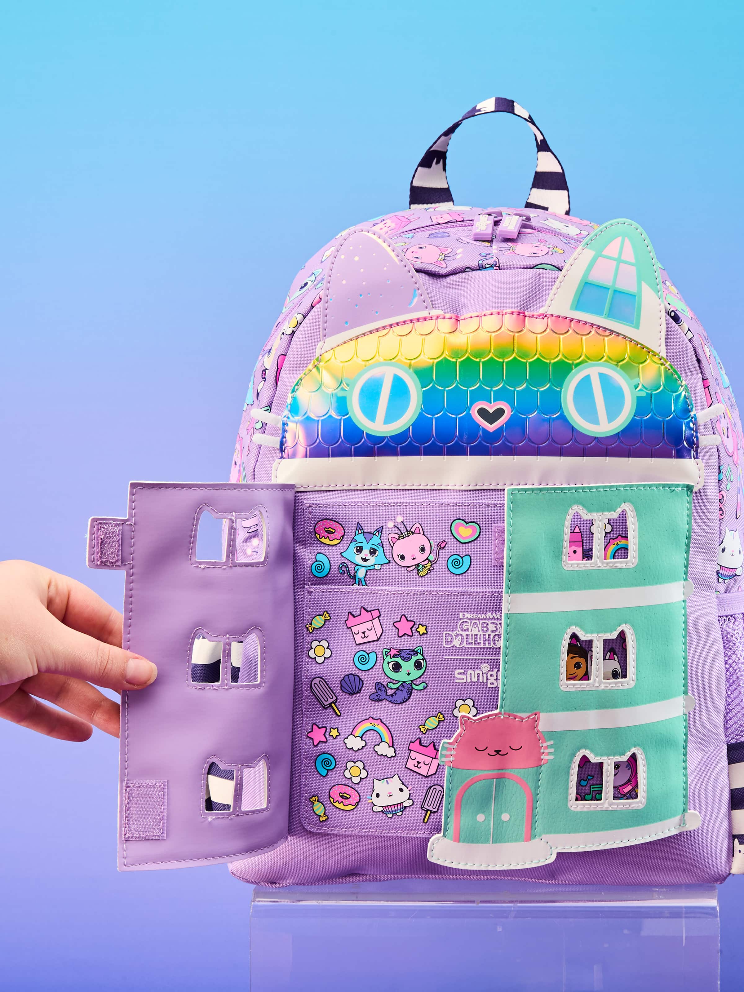 Smiggle - Gabbys Dollhouse Anaokulu ve Kreş Sırt Çantası-Dinossi