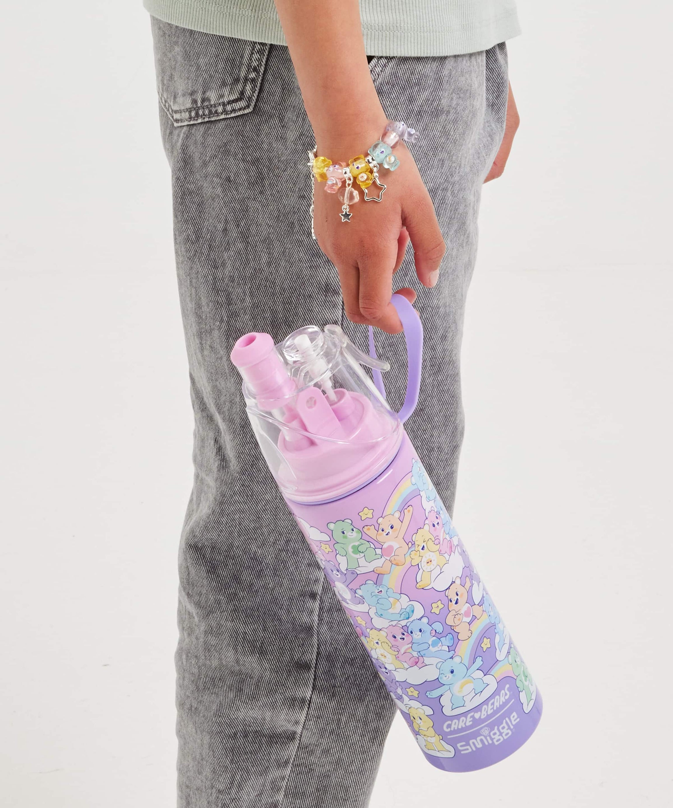 Smiggle - دلوعة العناية زجاجة ماء بخاخ 500ML من الفولاذ المقاوم للصدأ