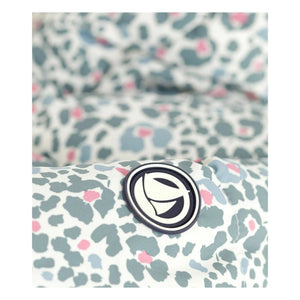 Petit Bateau - Çiçek Desenli Şişme Mont | Ekru