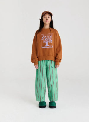 True Artist - Ex Libris organik pamuklu sweatshirt | Kahverengi