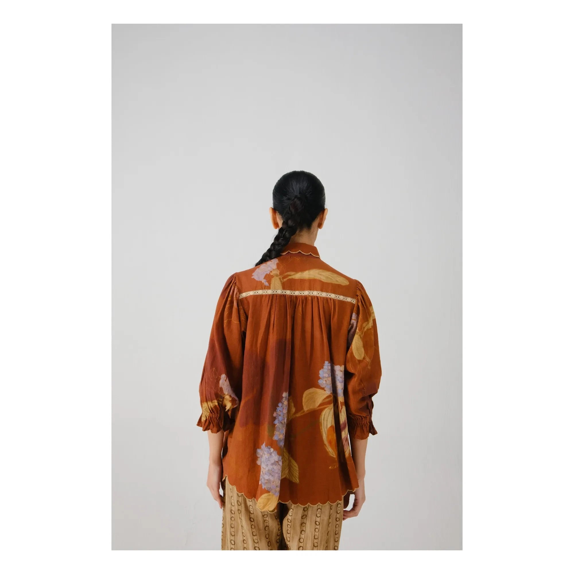 CORD - Judy Foliage bluz | Terracotta