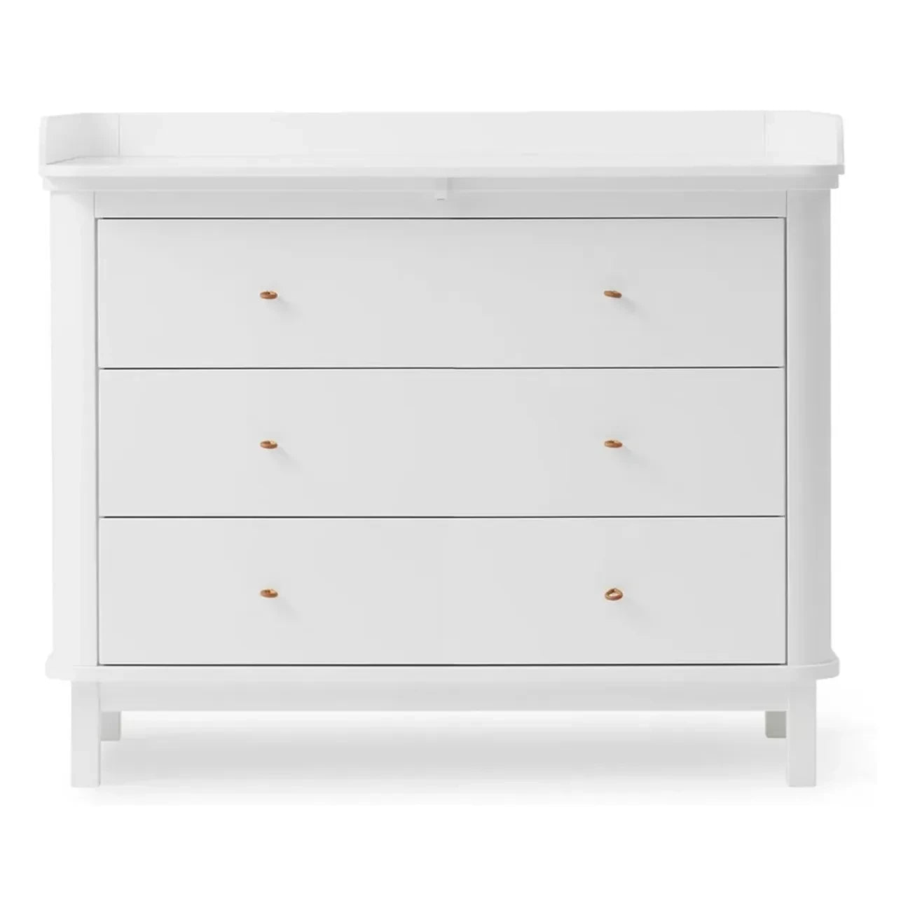 Oliver Furniture - Ahşap 3 çekmeceli alt değiştirme dolabı | Beyaz