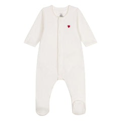 Petit Bateau - Tilk organik pamuk pijama | Ekru