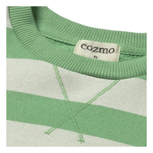 Cozmo - Dan Lemon Çizgili Sweatshirt | Meadow Green