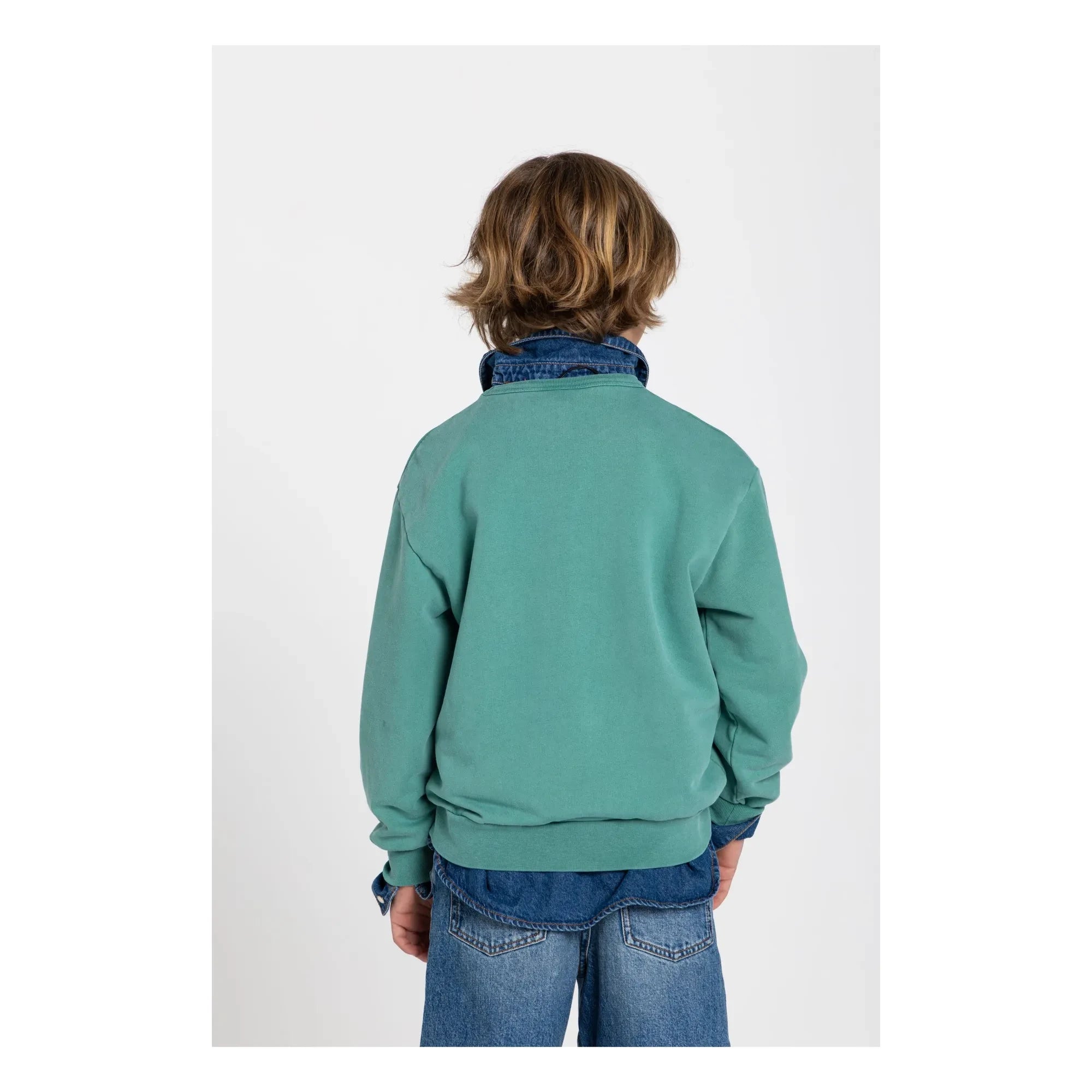 Hundred Pieces - Ryde Wheelers organik pamuklu sweatshirt | Zümrüt yeşili