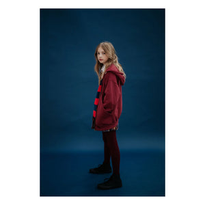Repose AMS - Organik pamuk fermuarlı sweatshirt | Bordo