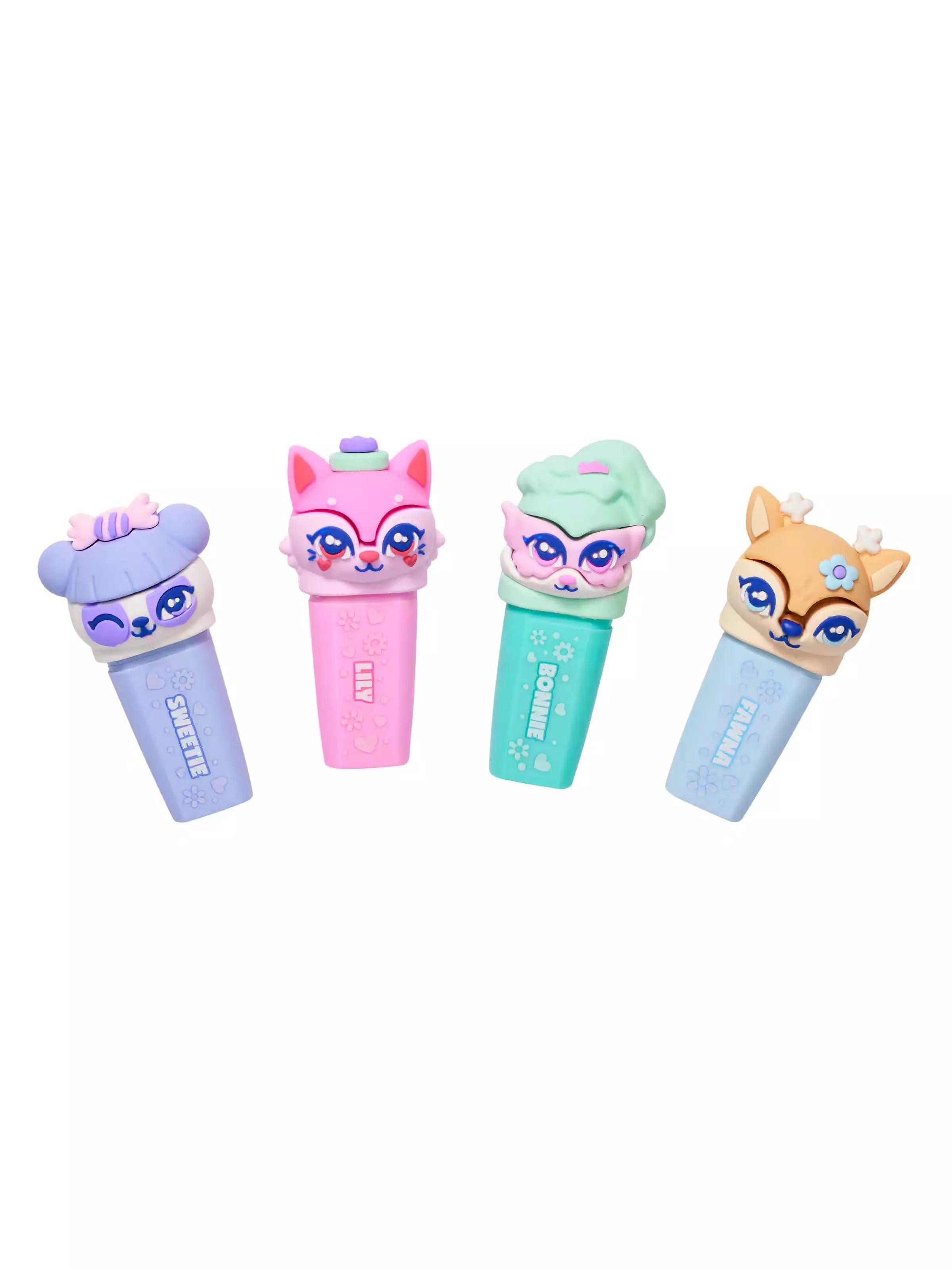 Smiggle - Besties Fosforlu Highlighter Kalem Paketi X4-Dinossi
