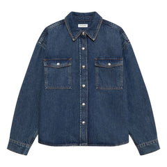 Anine Bing - Paxton Denim Gömlek | Mavi