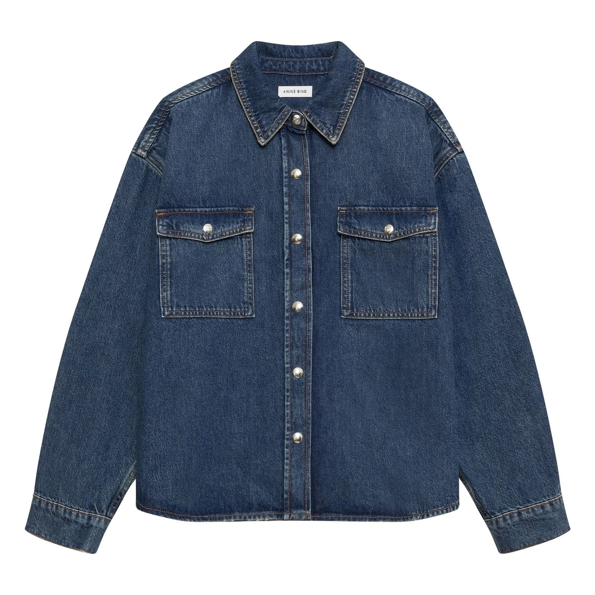 Anine Bing - Paxton Denim Gömlek | Mavi
