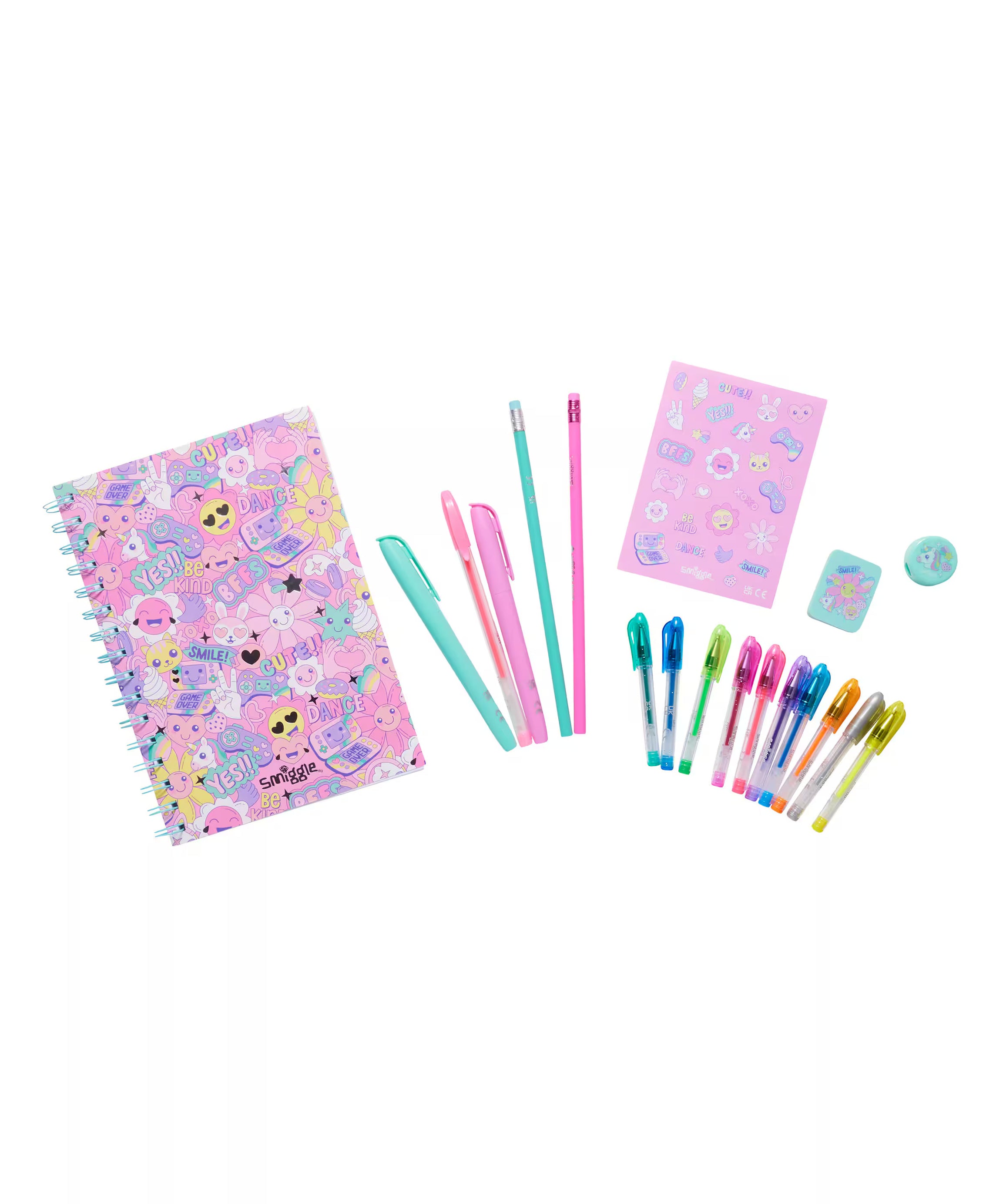Smiggle - مجموعة دفاتر وقرطاسية Epic A5