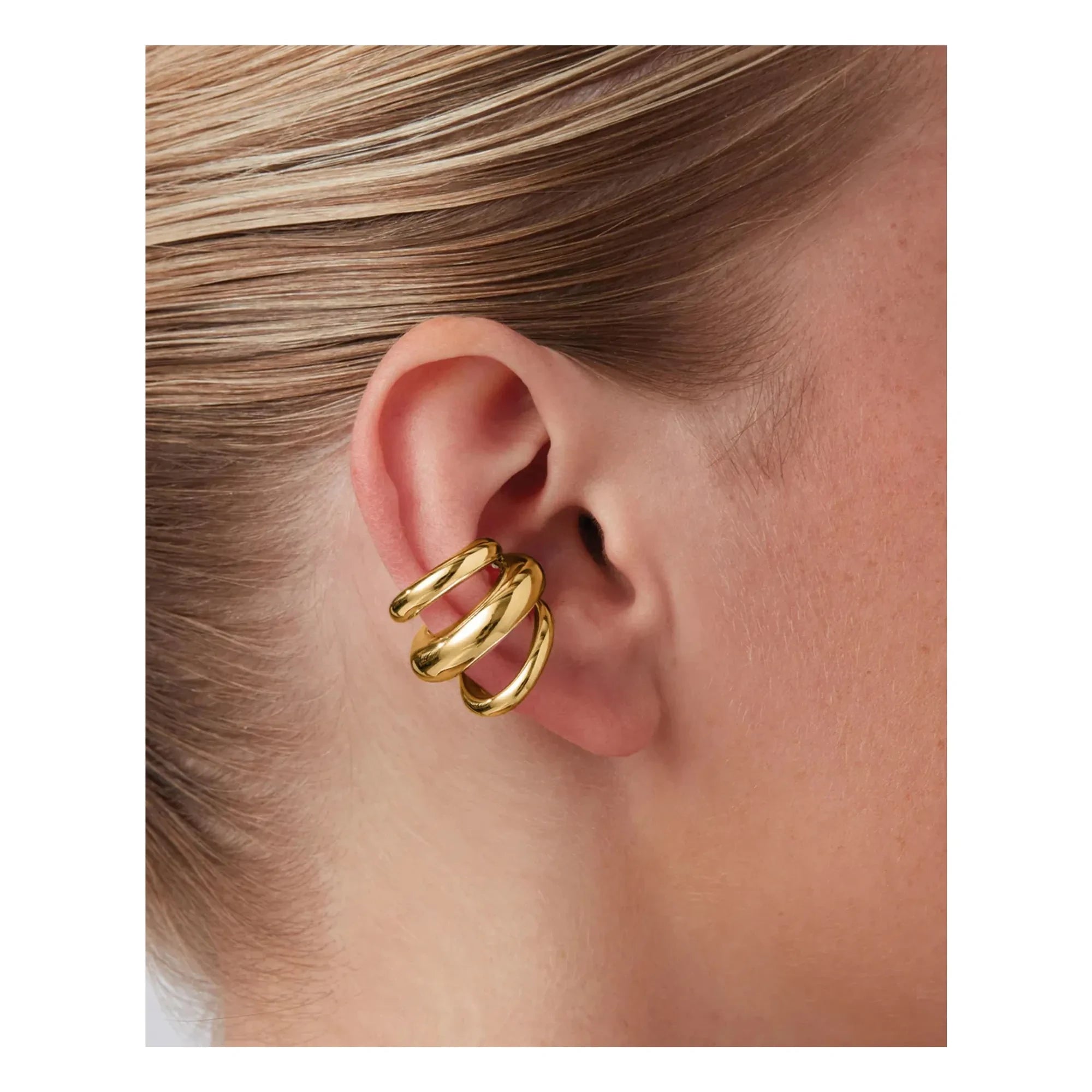 Jenny Bird - Triple Tome Earcuff | Altın
