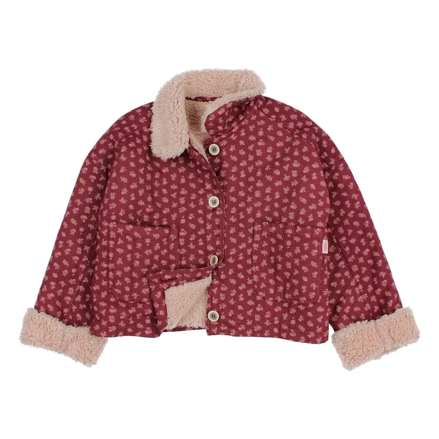 Búho - Cottage Fleuri Ceket | Bordo