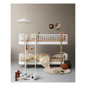 Oliver Furniture - Orijinal dönüşüm kiti, çatı katı yataktan ranza yatağa, beyaz/meşe | Meşe