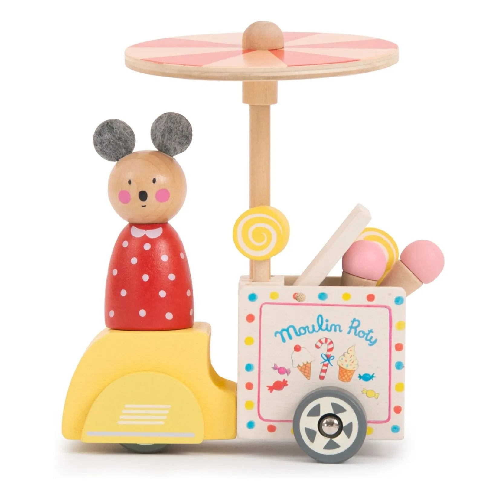 Moulin Roty - Büyük Aile için - Dondurmacının Üç Tekerlekli Arabası