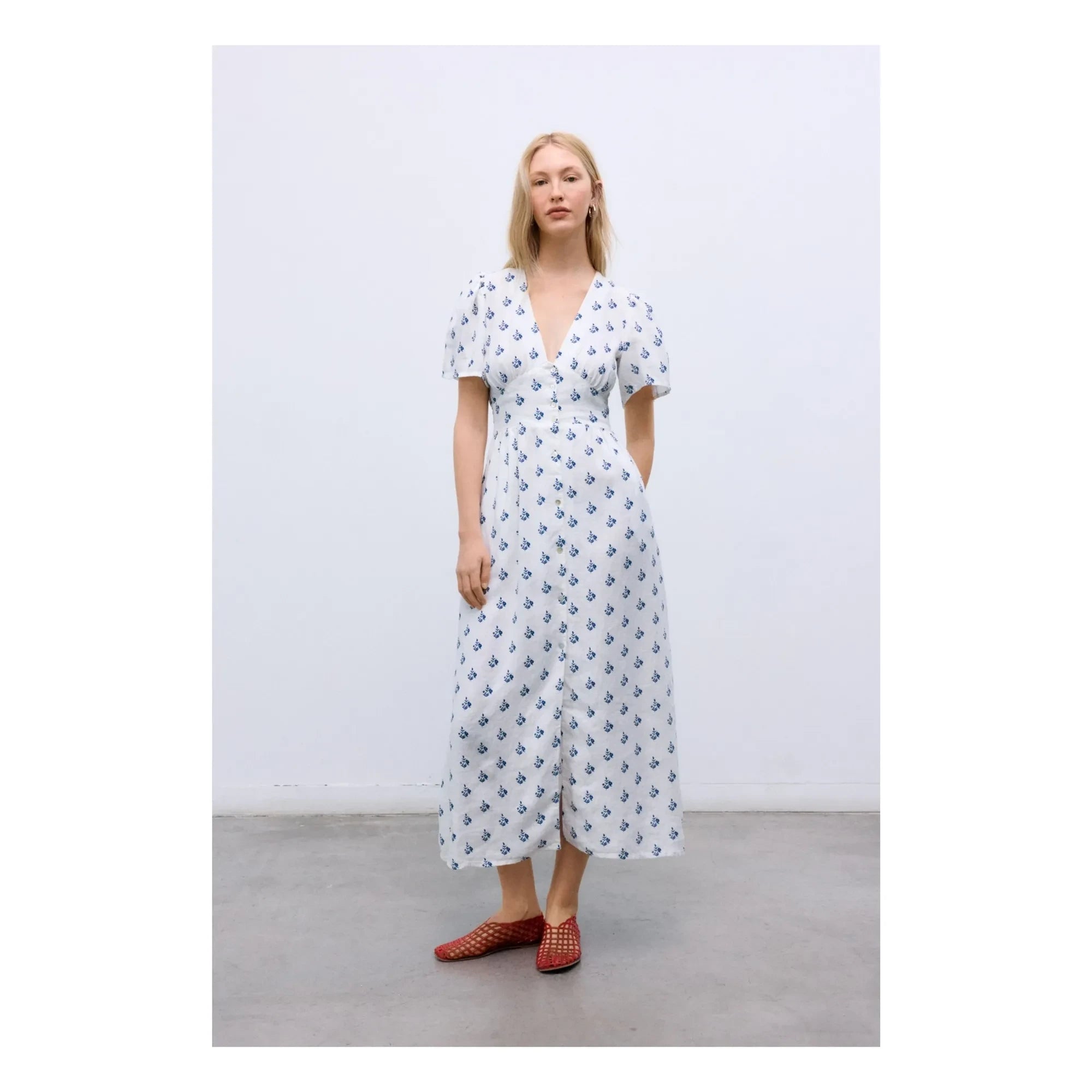 the new society - Melissa Keten Elbise | Beyaz