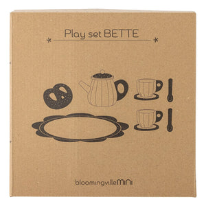 Bloomingville Mini - Bette çay seti | Kahverengi
