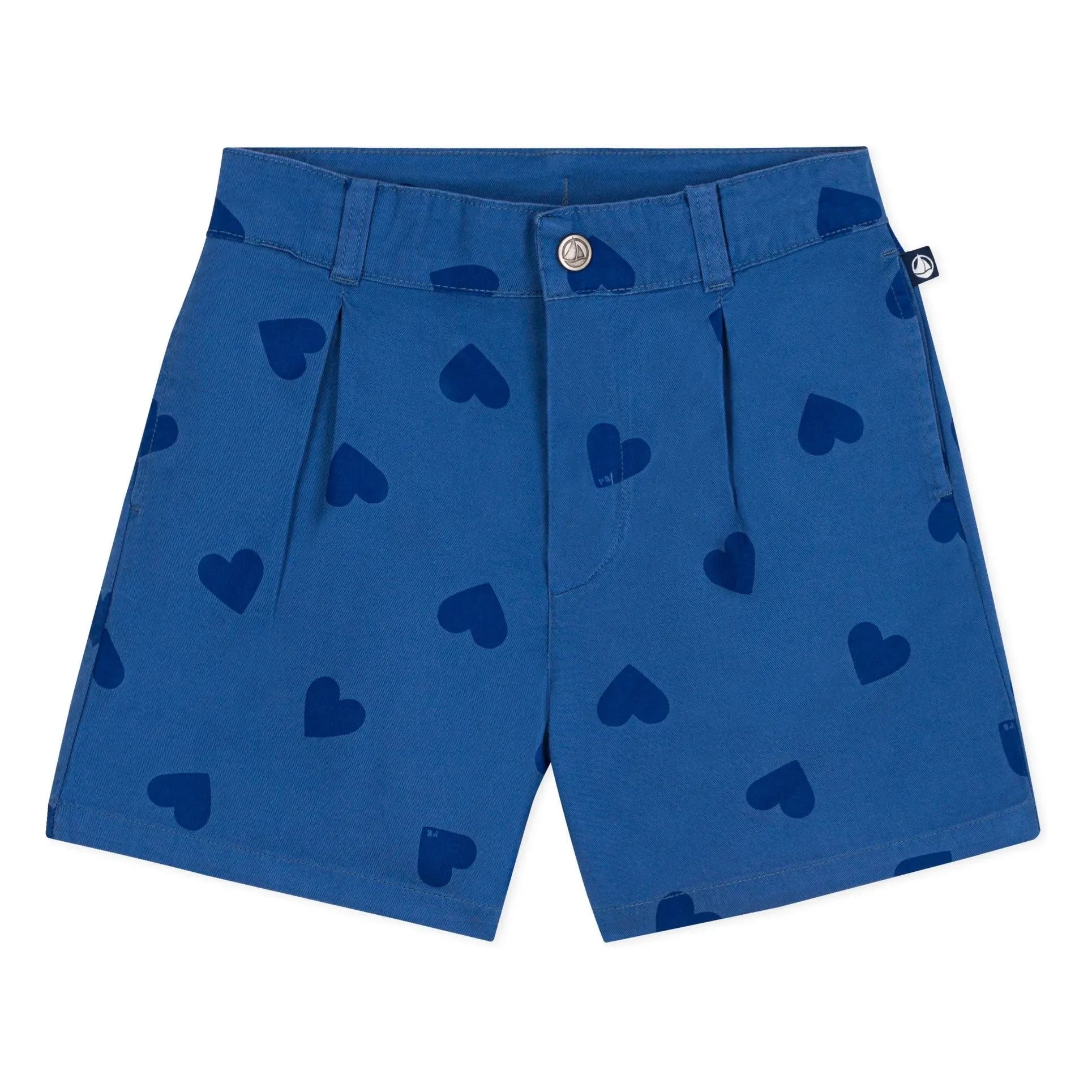 Petit Bateau - Bleurie şort Organik pamuk | Lacivert