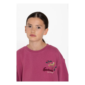 Hundred Pieces - Briona Birds Elbise | Toz Pembe