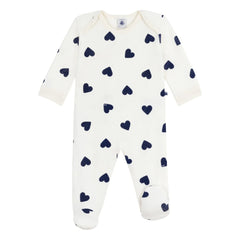 Petit Bateau - Sleep Well Hearts PB pijama | Ecru