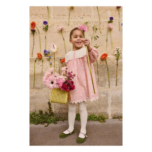 Louise Misha - Arinola organik pamuk elbise | Pembe