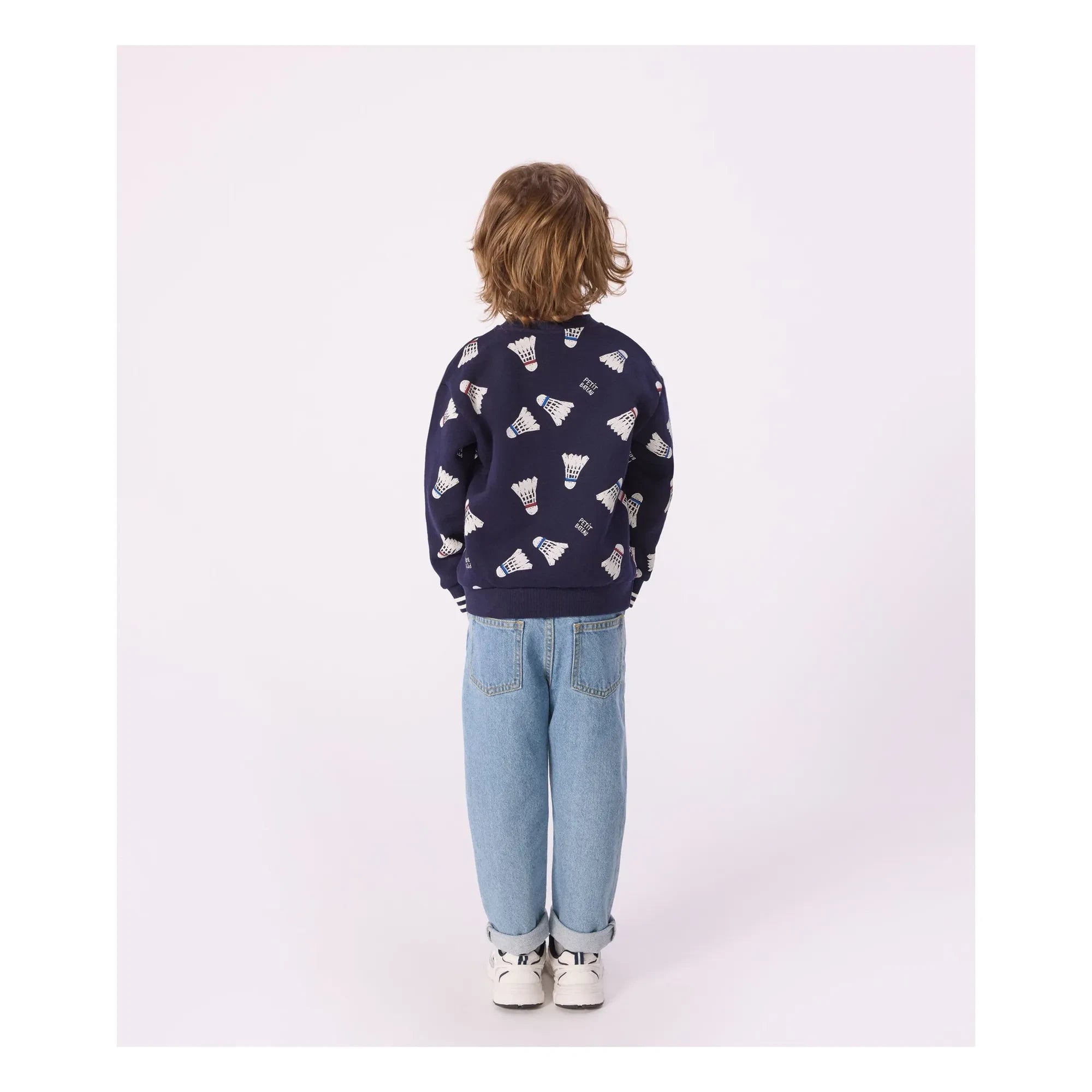 Petit Bateau - Badminton polar sweatshirt | Gece mavisi