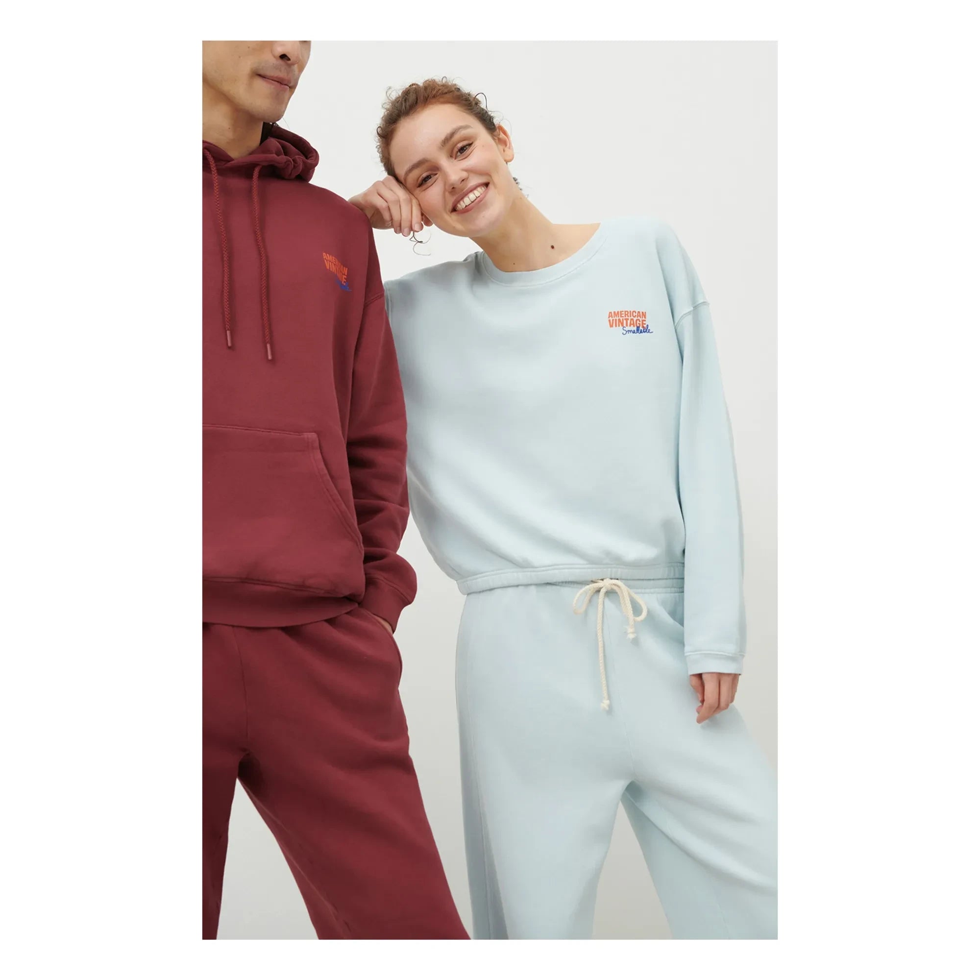 American Vintage - American Vintage X Smallable iş birliği - Izubird sweatshirt | Açık mavi