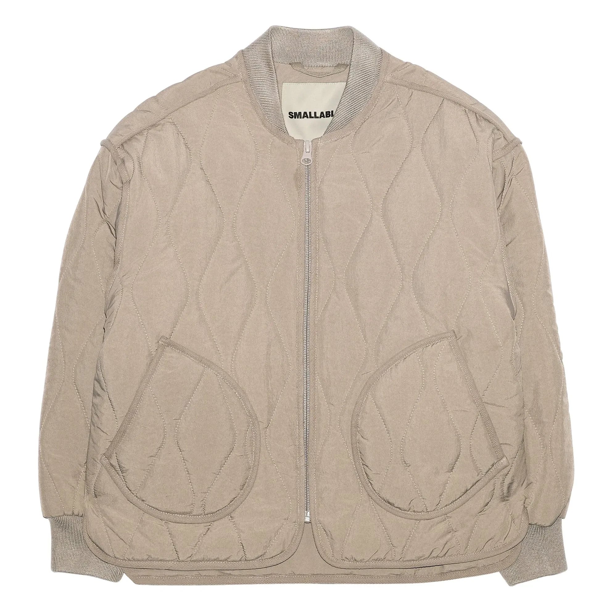 Smallable Kid - Wooly Kapitone Bomber Ceket | Taupe gri