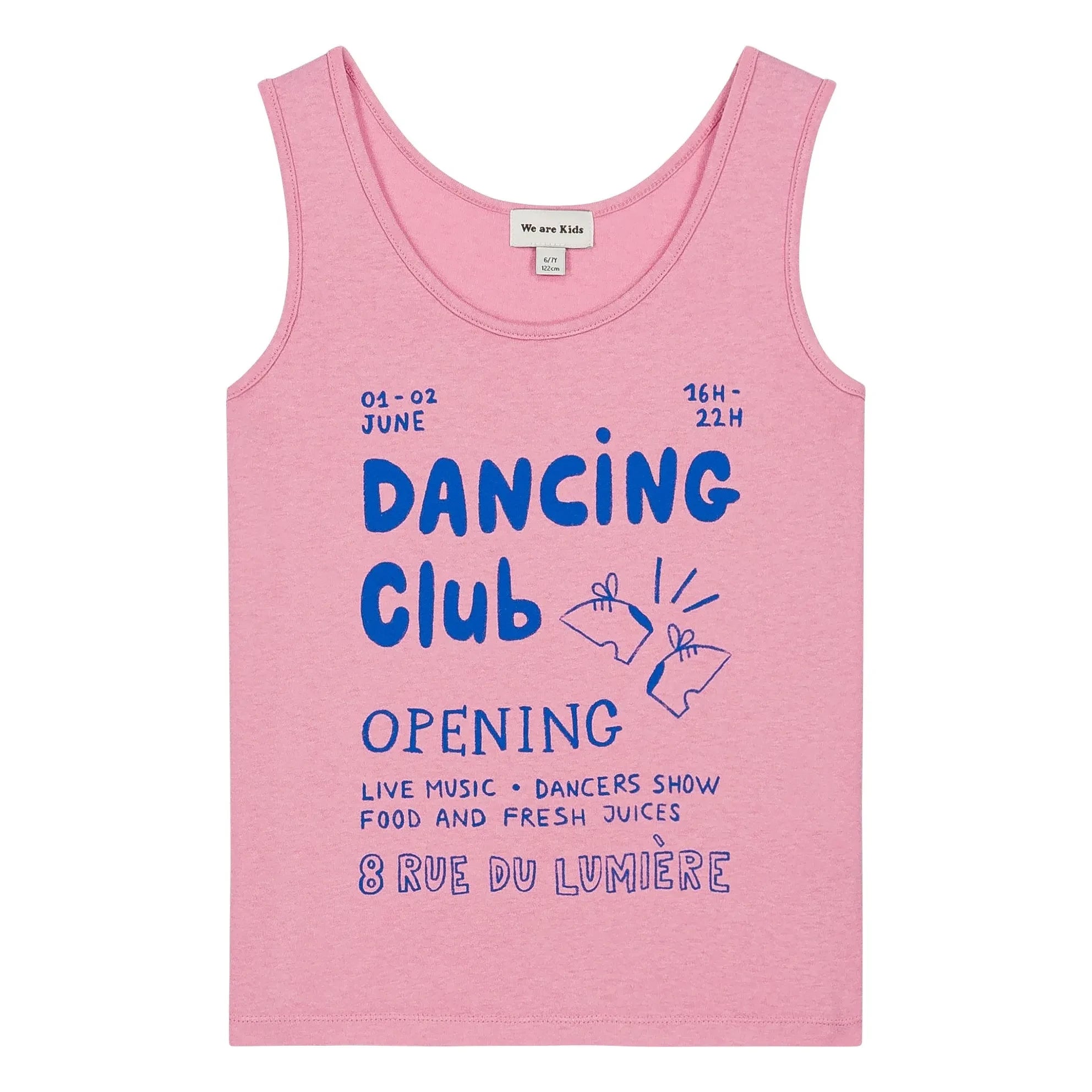 We Are Kids - Marcel Dancing Club askılı üst Organik pamuk | Pembe