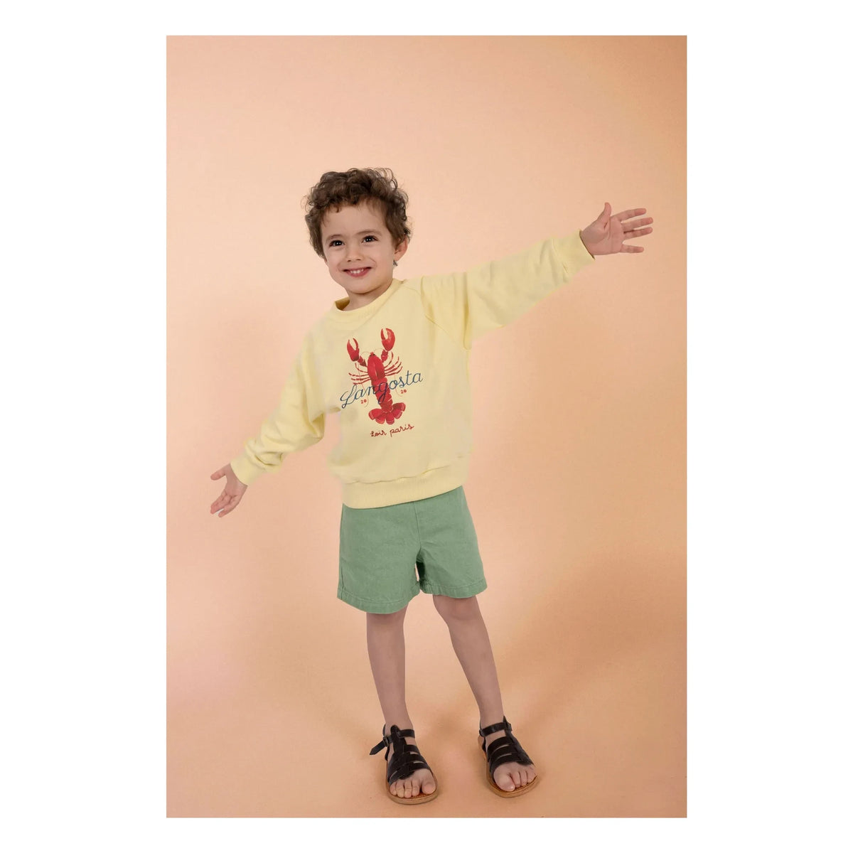 Loir - Langosta sweatshirt | Soluk sarı