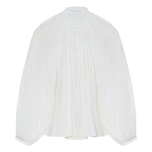 Forte Forte - Bohem bluz Pamuk ve ipek voile | Beyaz