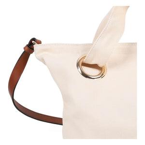Chloé - Organik Pamuk Logo Tote Çanta | Chalk