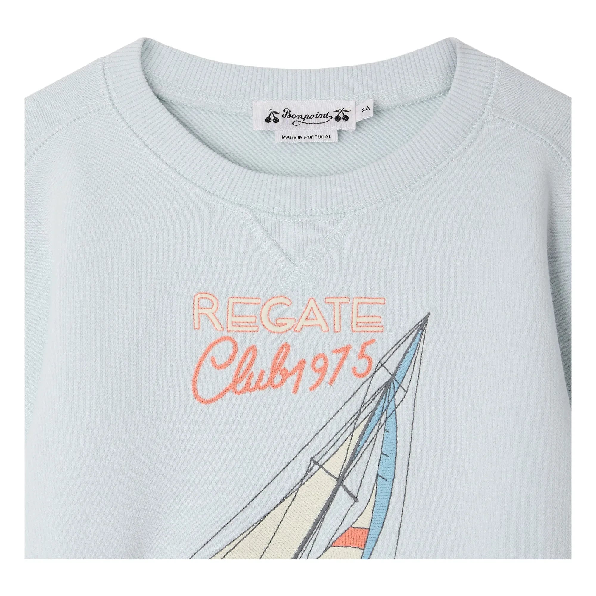 Bonpoint - Erol Bateau organik pamuk sweatshirt | Soluk mavi