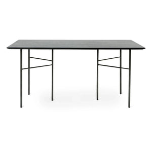 Ferm Living - Mingle Dikdörtgen Masa - FSC ahşap, metal ayaklar | Siyah