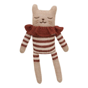 Main Sauvage - Çizgili Tulumlu Kedi Peluş Oyuncak | Terracotta