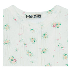 Bonton - Pointelle Nuite Bouquets Pijama | Beyaz