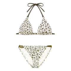 Lison Paris - Savanna Leopar 2 Parçalı Mayo | Ekru
