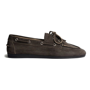 Posa - Süet Boat Shoes | Koyu gri