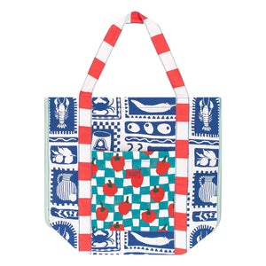 Favorite People - Tote Çanta Positano Tomatoes | Mavi