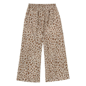 Tinycottons - Poplin Leopar Pantolon | Kahverengi