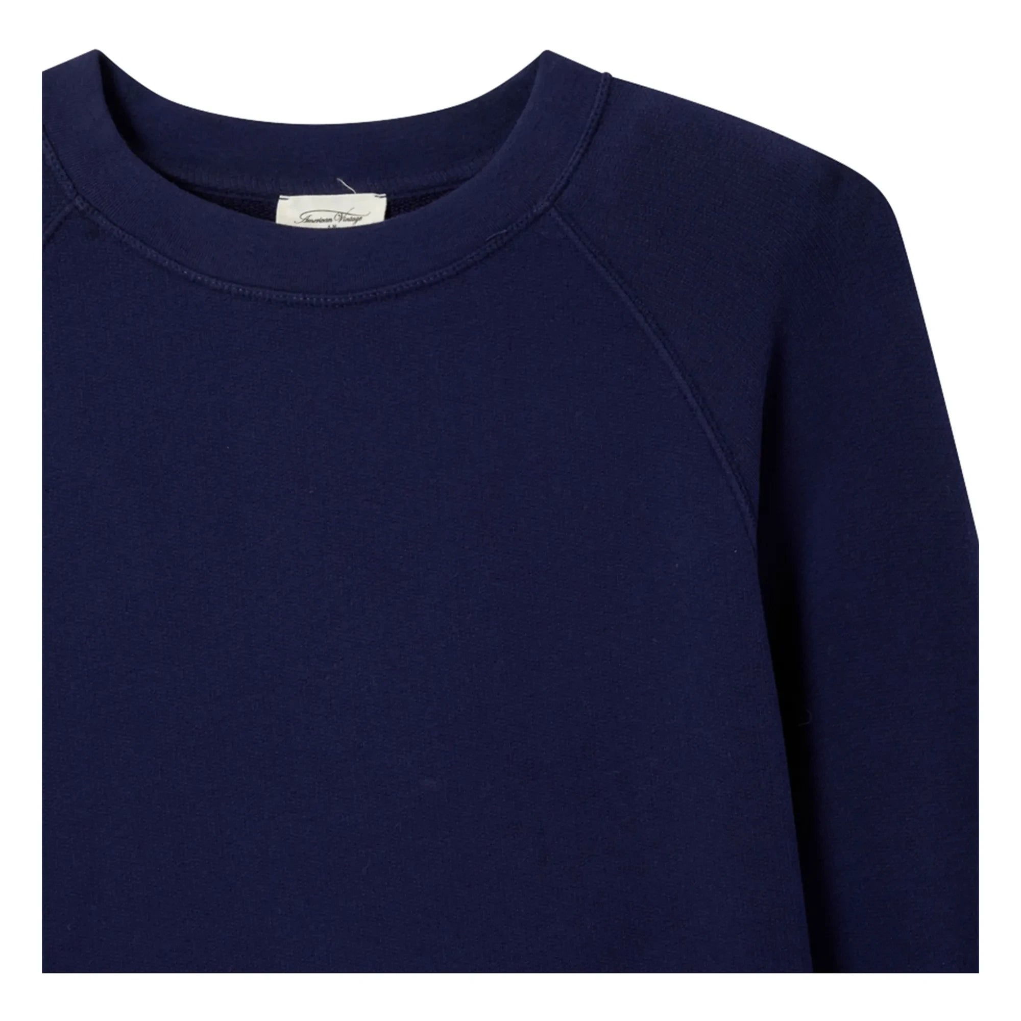 American Vintage - Atubay Bisiklet Yaka Sweat Üst | Koyu Mavi