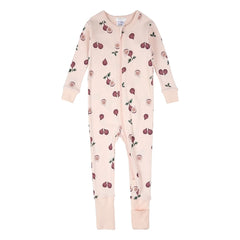 Petit Lem - Dönüştürülebilir Pijama Figs Organik Pamuk | Soluk Pembe