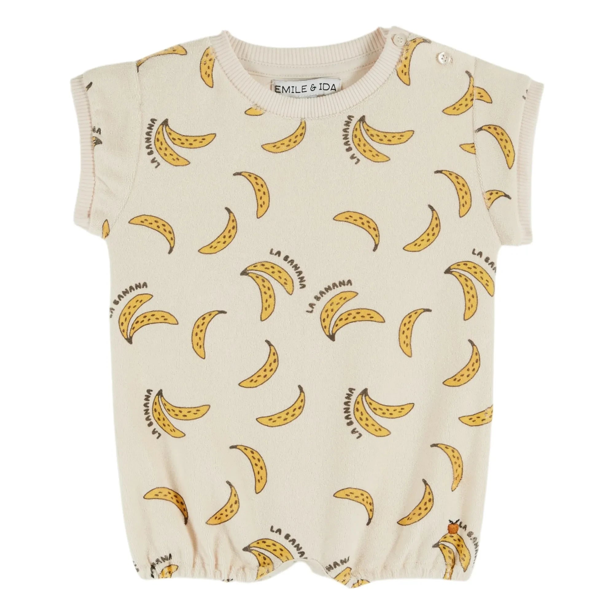 Emile et Ida - Banana organik pamuklu havlu tulum | Krem