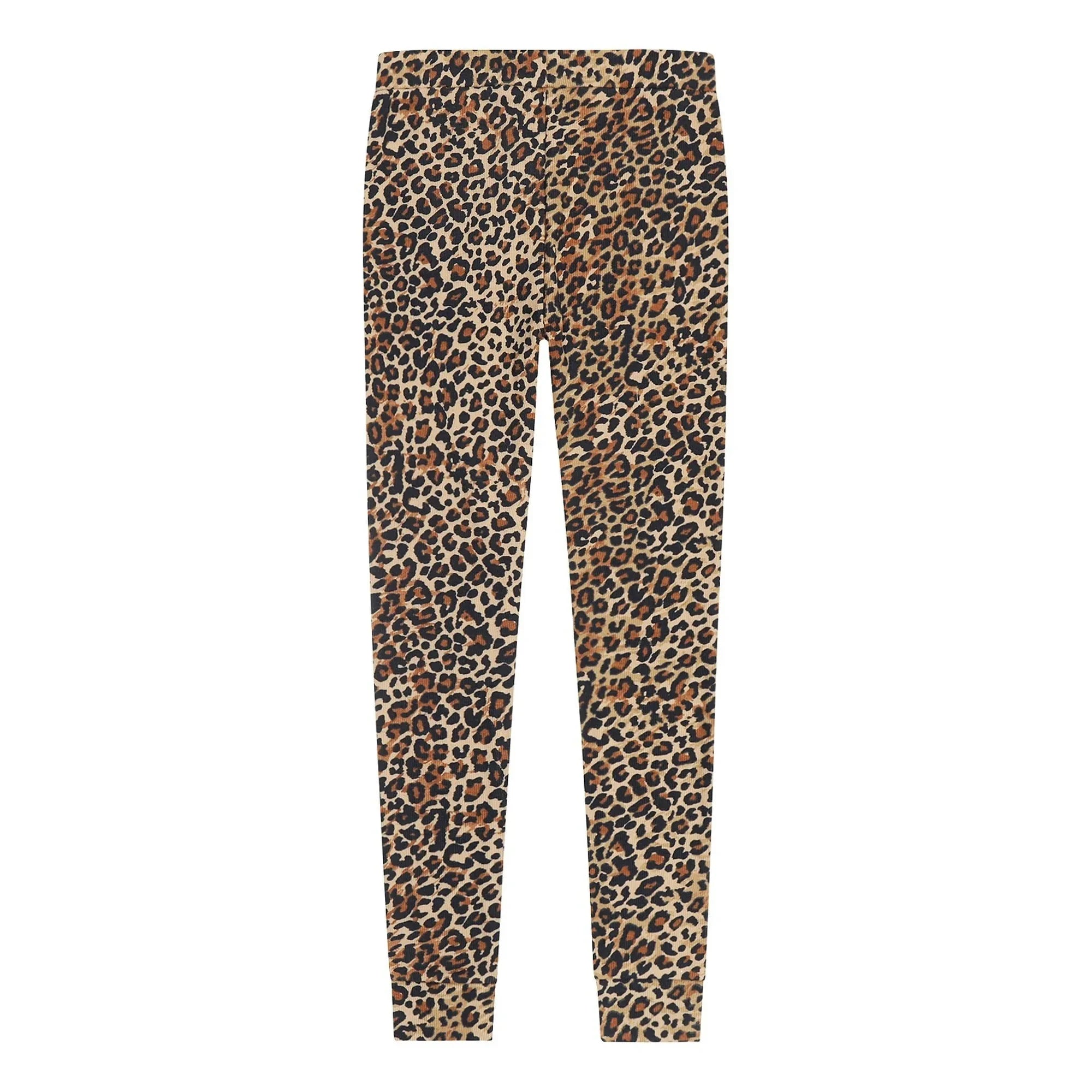 Tumble N'Dry - Cedro Leopar Organik Pamuklu Fitilli Tayt | Kahverengi