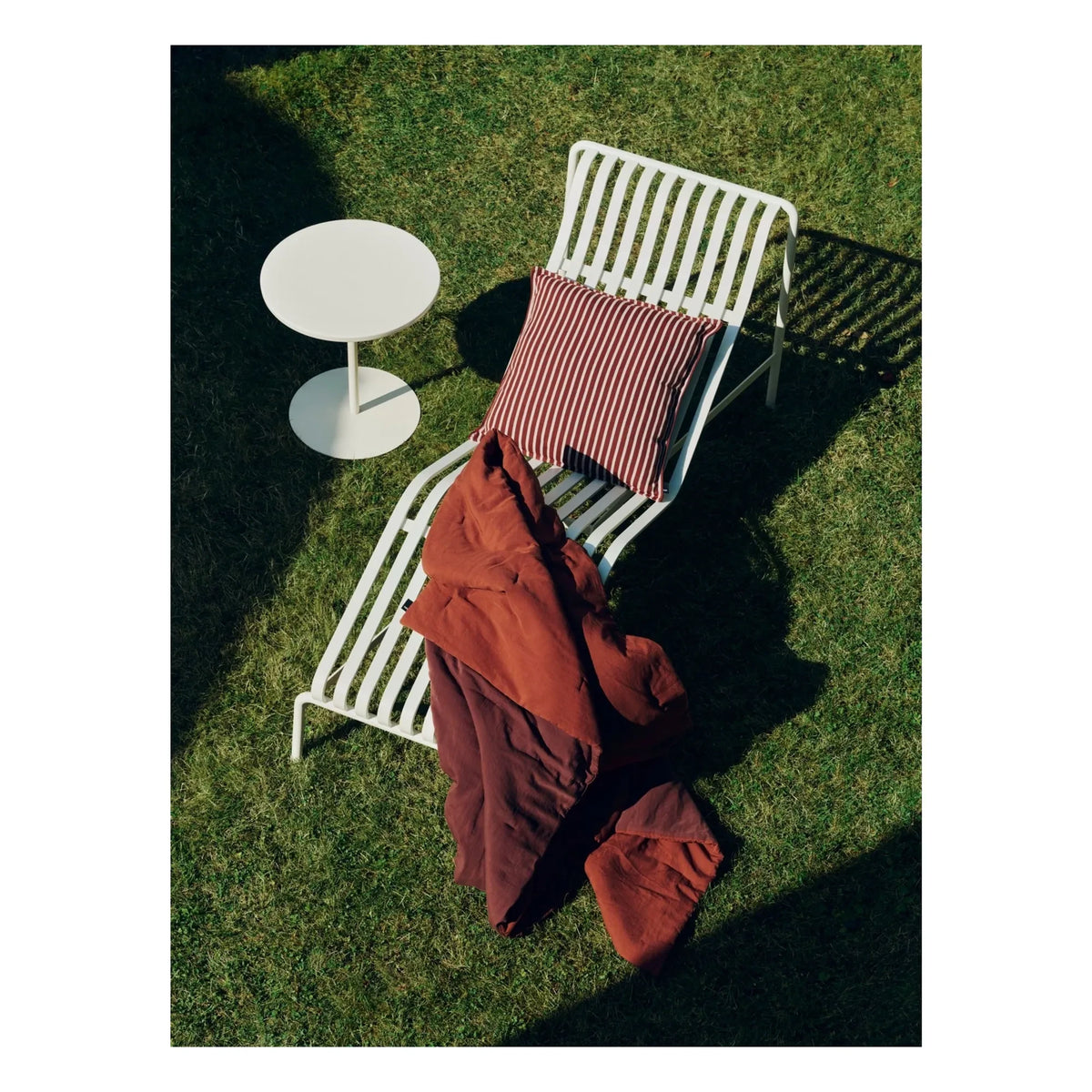 Hay - Terrazza dış mekân çizgili yastık | Terracotta