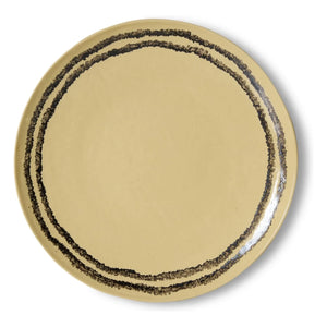 HKliving - Vanilya seramik yemek tabakları - 2'li Set | Vanilya