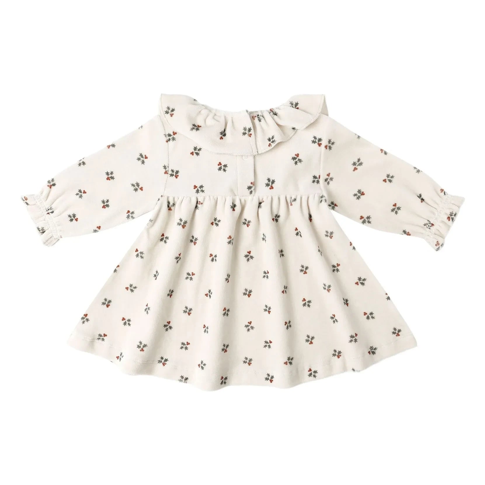 Quincy Mae - Holly Berry elbise | Ekru