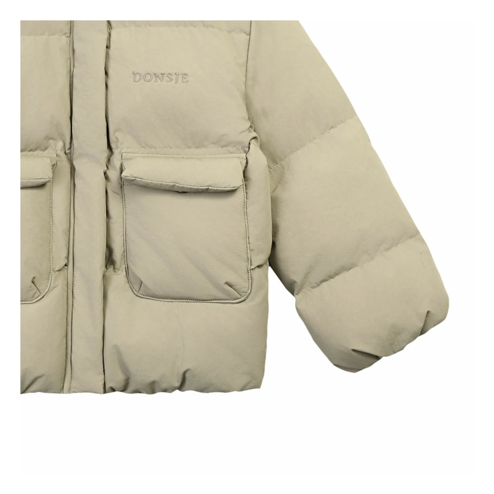 Donsje - Bearnt dolgulu ceket | Taupe brown