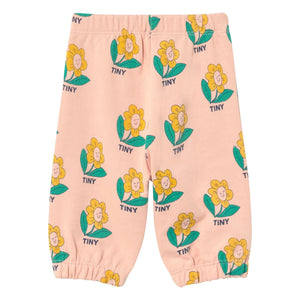 Tinycottons - Organik Pamuk Çiçek Desenli Jogger | Pembe