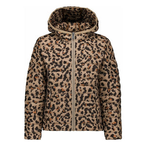 Jott - Carla Leopar şişme mont | Bej